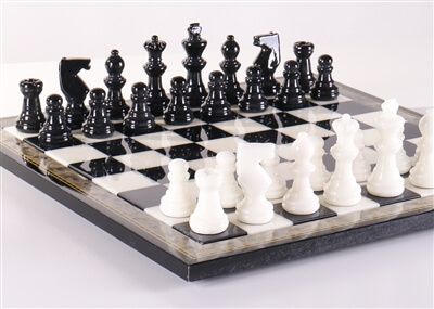 alabaster chess set