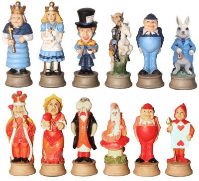 alice in wonderland chess sets