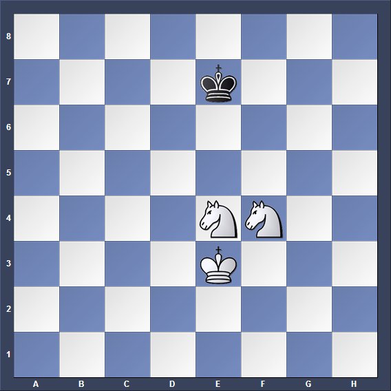checkmate with two knights