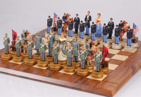 civil war chess pieces