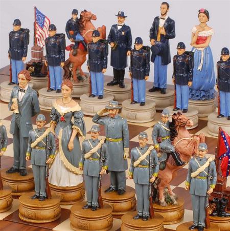 civil war chess pieces