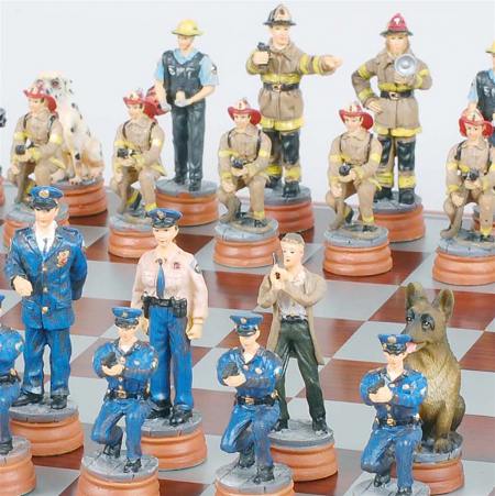 firefighter chess set