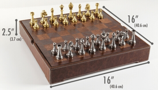 metal chess sets