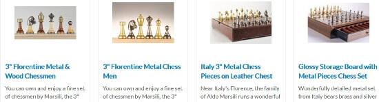 metal chess sets