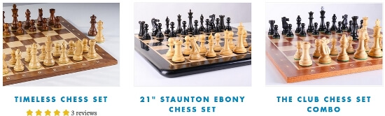 World Championship Chess Pieces Set 3.75 FIDE type+ 21 Ebony