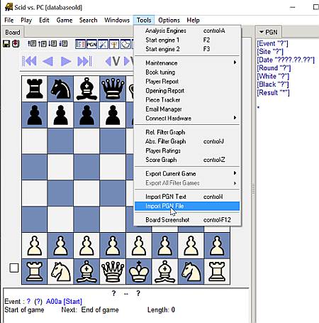 Build your Chess Database –